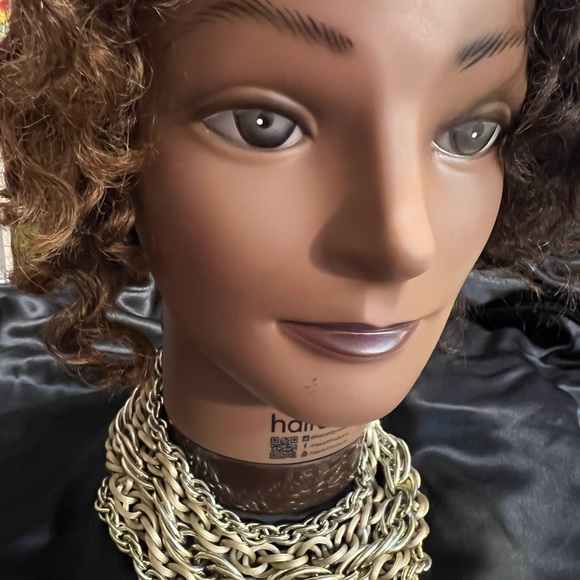 Vintage metal gold chain necklace - Picture 2 of 4